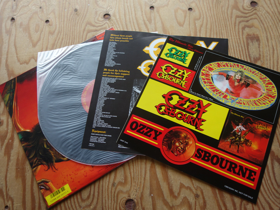 罪と罰 Ozzy レコード Osbourne LP Yahoo!オークション ◇ 付属品完備