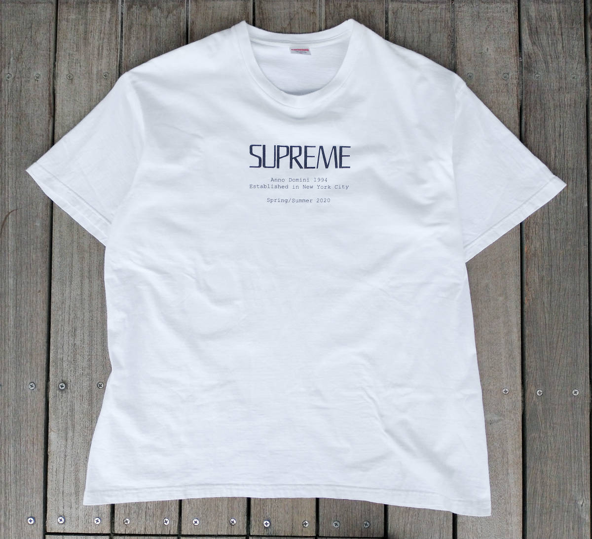 20ss Supreme Anno Domini Tee 半袖Tシャツ シュプリーム ホワイト XL 店舗受取可