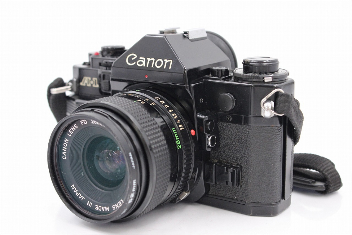 【行董】 Canon キャノン A-1 フィルムカメラ 一眼レフ レンズ 黒 ブラック 35mm FDマウント AA870BOM92