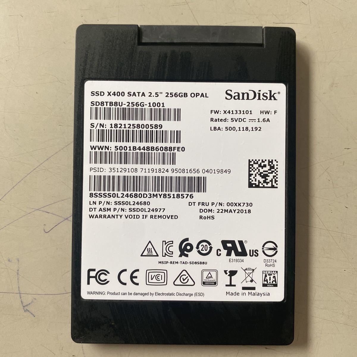 【正規品，格安】 SanDisk X400 SATA SSD 256GB 2.5インチ SD8TB8U み L0589(256GB～)｜売買されたオークション情報、yahooの商品情報をアーカイブ公開 - オークファン 256GB～