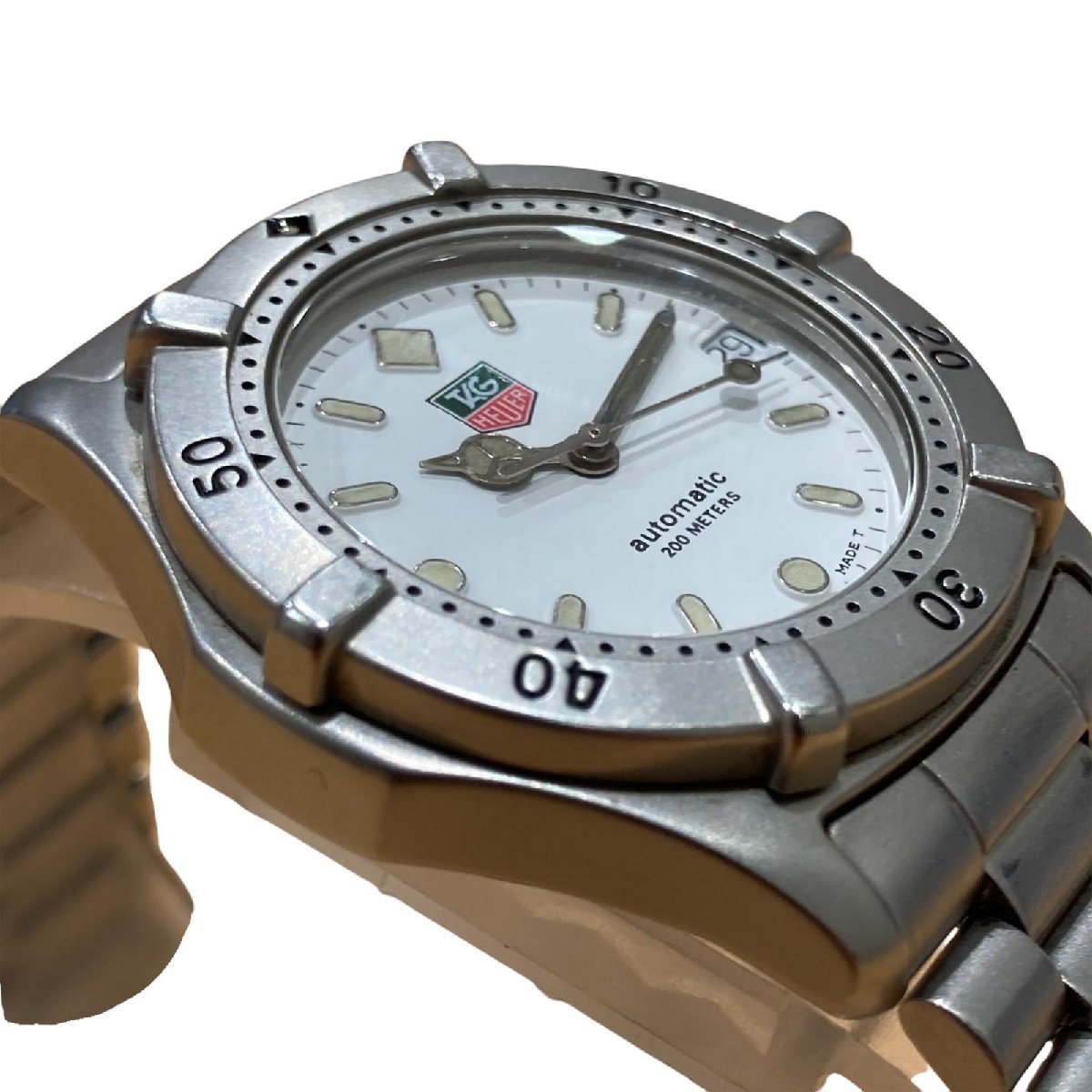 TAG HEUER タグホイヤー ボーイズ デイト SS 200M 白文字盤 腕時計