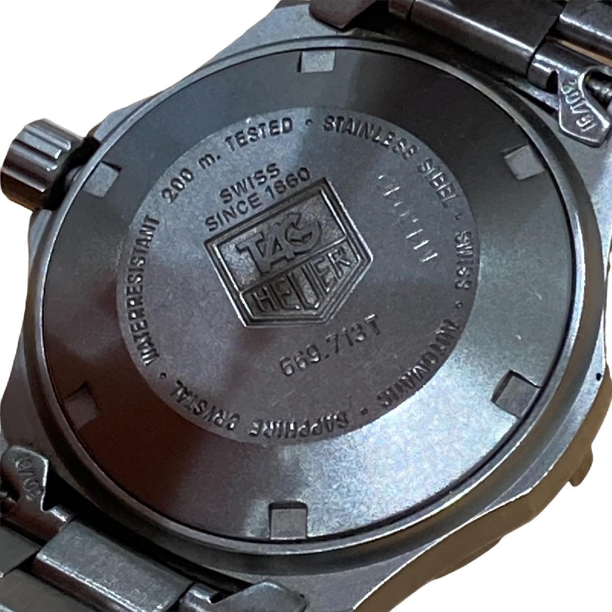 TAG HEUER タグホイヤー ボーイズ デイト SS 200M 白文字盤 腕時計