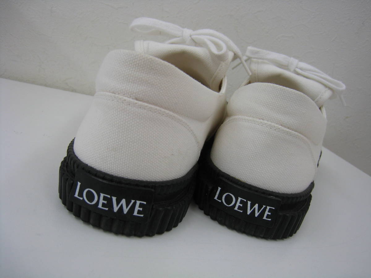 ◇LOEWE◇ ロエベ アナグラム フラップ スニーカー キャンバス 在庫 
