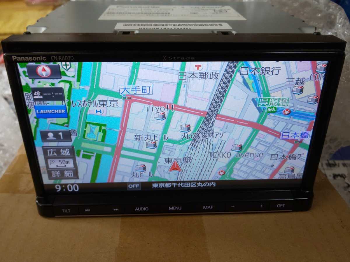 Panasonic Bluetooth メモリー メモリーナビ DVD CN-RA03D！フルセグ
