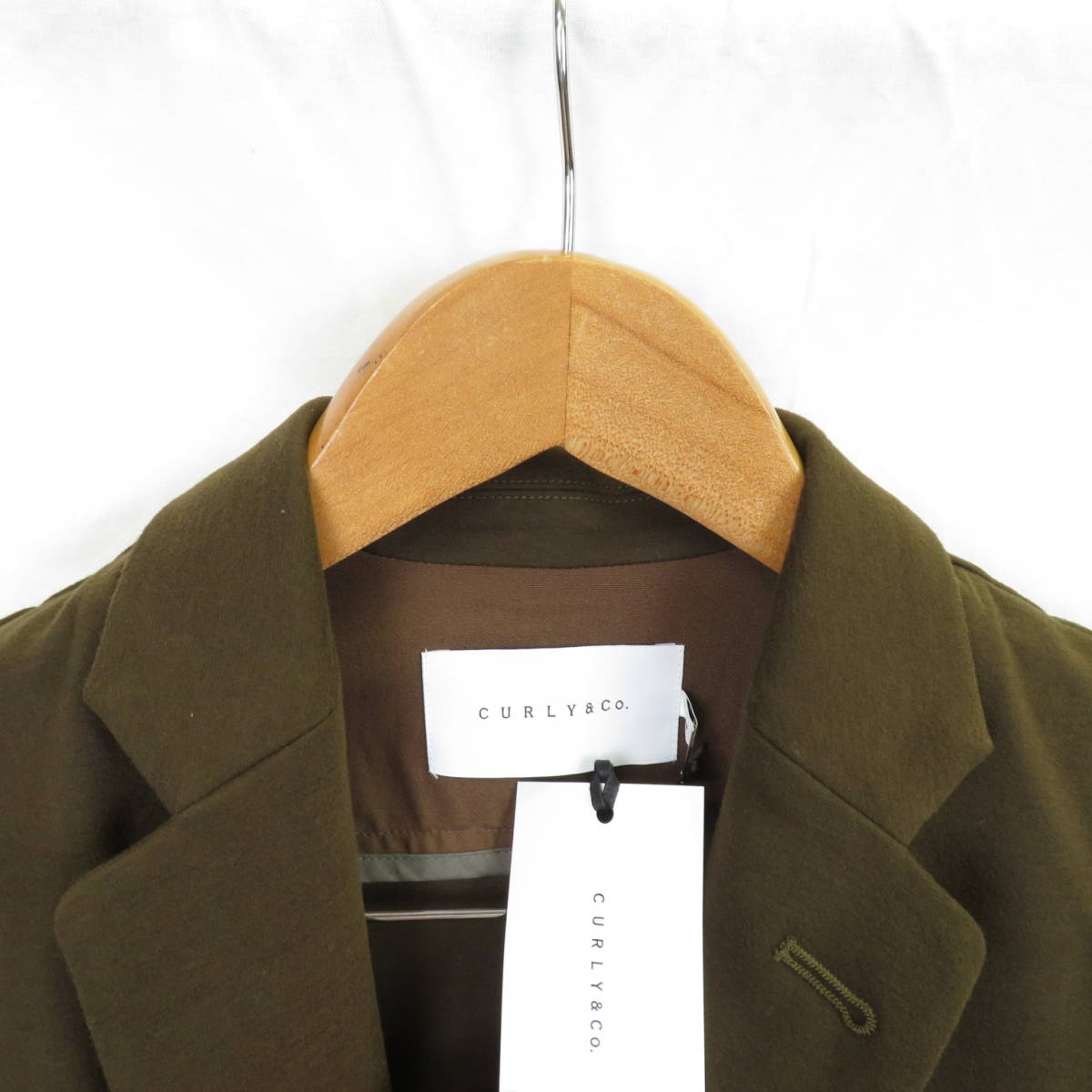 新品 CURLY BLEECKER 2B JACKET PLAIN ストレッチバルキーモールスキン 