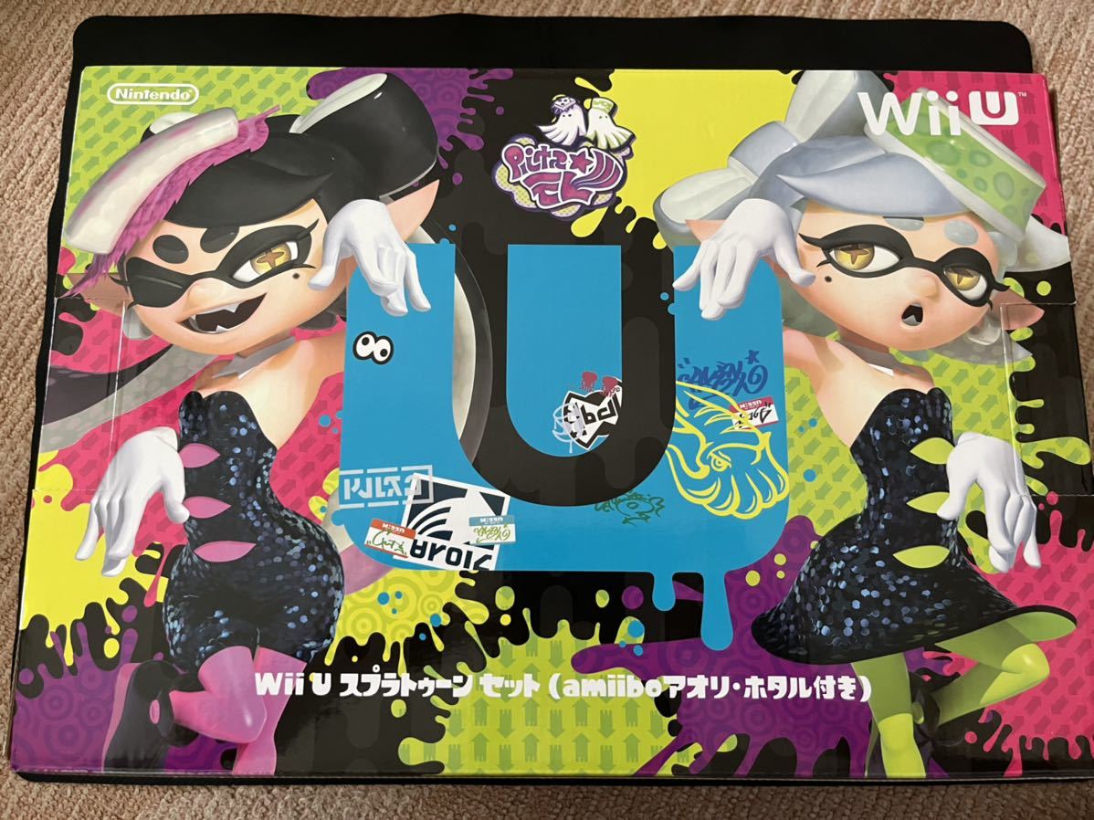 WII U スプラトゥーンセット(amiibo アオリ・ホタル ツキ) 32GB（未 