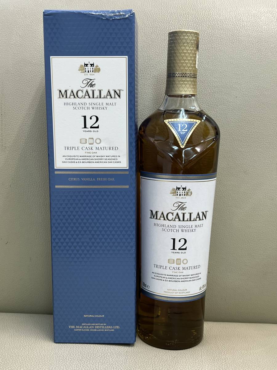 未開栓】THE MACALLAN ザ・マッカラン 12年 ファインオーク トリプル