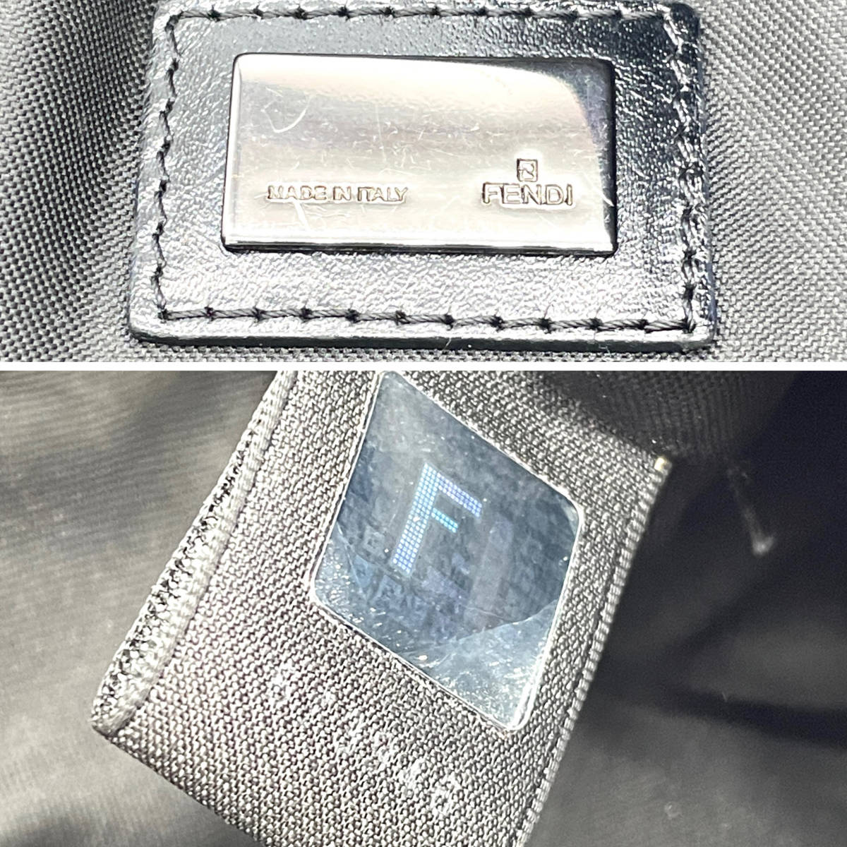 1円 良品 FENDI フェンディ ズッカ柄 ズッキーノ アクセサリーポーチ ショルダーポーチ 肩掛け ダークブラウン ヴィンテージ フェンディ 1円 ズッカ柄 折り財布 箱付き マンマバケット