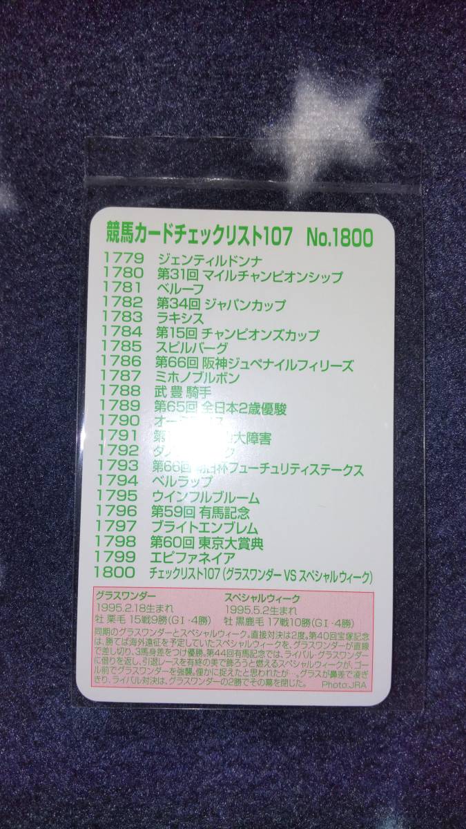 まねき馬 思い出のラストランSP『NO,1800 CL107 グラスワンダーvs