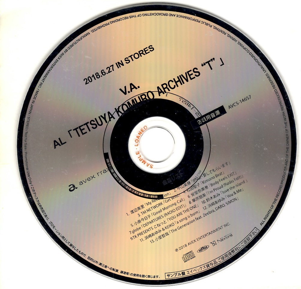 本物保証，100%新品 小室哲哉 VA. TETSUYA KOMURO ARCHIVES "T" & &rdquo;K" プロモーションCD(小室哲哉)｜売買されたオークション情報、yahooの商品情報をアーカイブ公開 - オークファン か行
