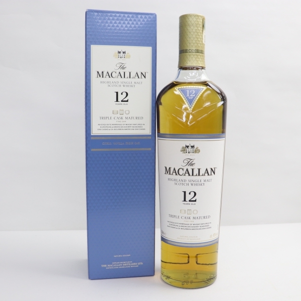 サントリー　MACALLAN マッカラン 12年　700ml 40％ 1円~MACALLAN（マッカラン）12年 トリプルカスク 40％ 700ml