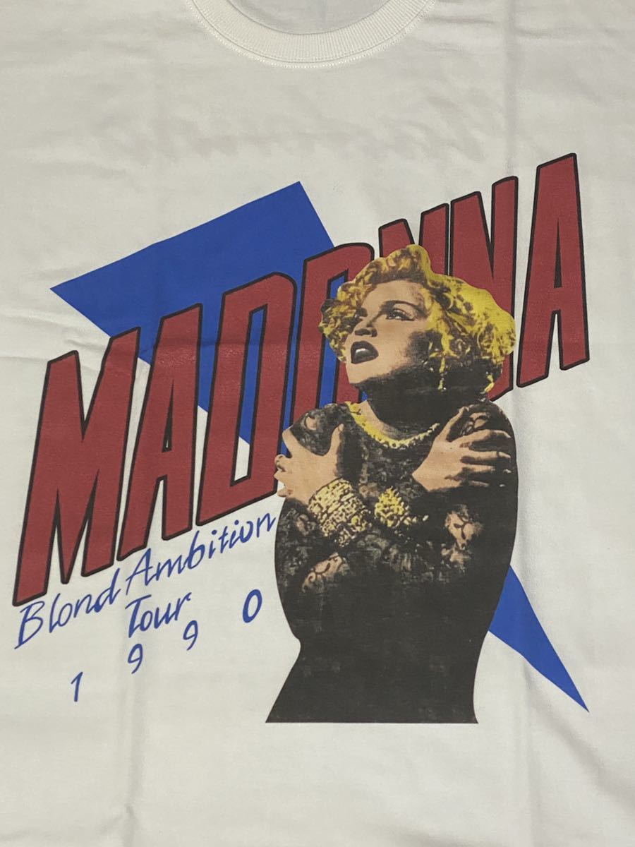 人気セール，限定SALE ヴィンテージ Tシャツ 復刻 madonna blond ambition tour マドンナ(Tシャツ)｜売買されたオークション情報、yahooの商品情報をアーカイブ公開 - オークファン Tシャツ