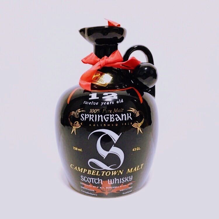 未開栓】SPRINGBANK 12年 陶器ボトル CAMPBELTOWN MALT SCOTCH 未開栓】SPRINGBANK 12年 陶器ボトル CAMPBELTOWN MALT SCOTCH
