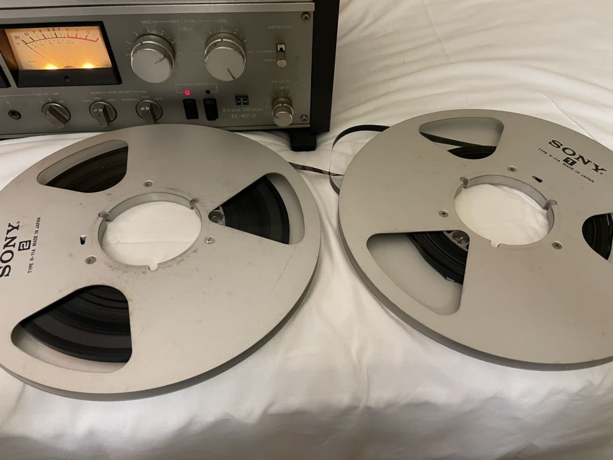 84 電源入ります SONY ソニー TC-R7-2 オープンリールデッキ テープコーダー YOS-035