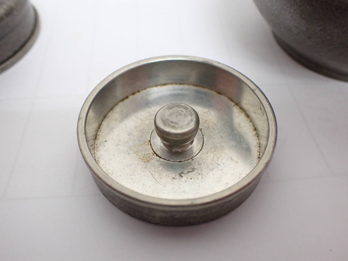 煎茶道具 【示信堂造】 古錫茶心壷 茶壺 高さ約7.3