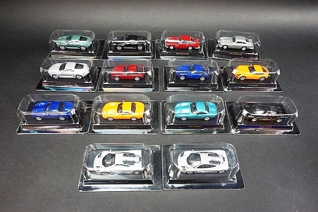 京商 1/64 ブリティッシュ スポーツカーコレクション マクラーレン F1 GTR など14点セット サークルKサンクス限定 ※外箱欠品