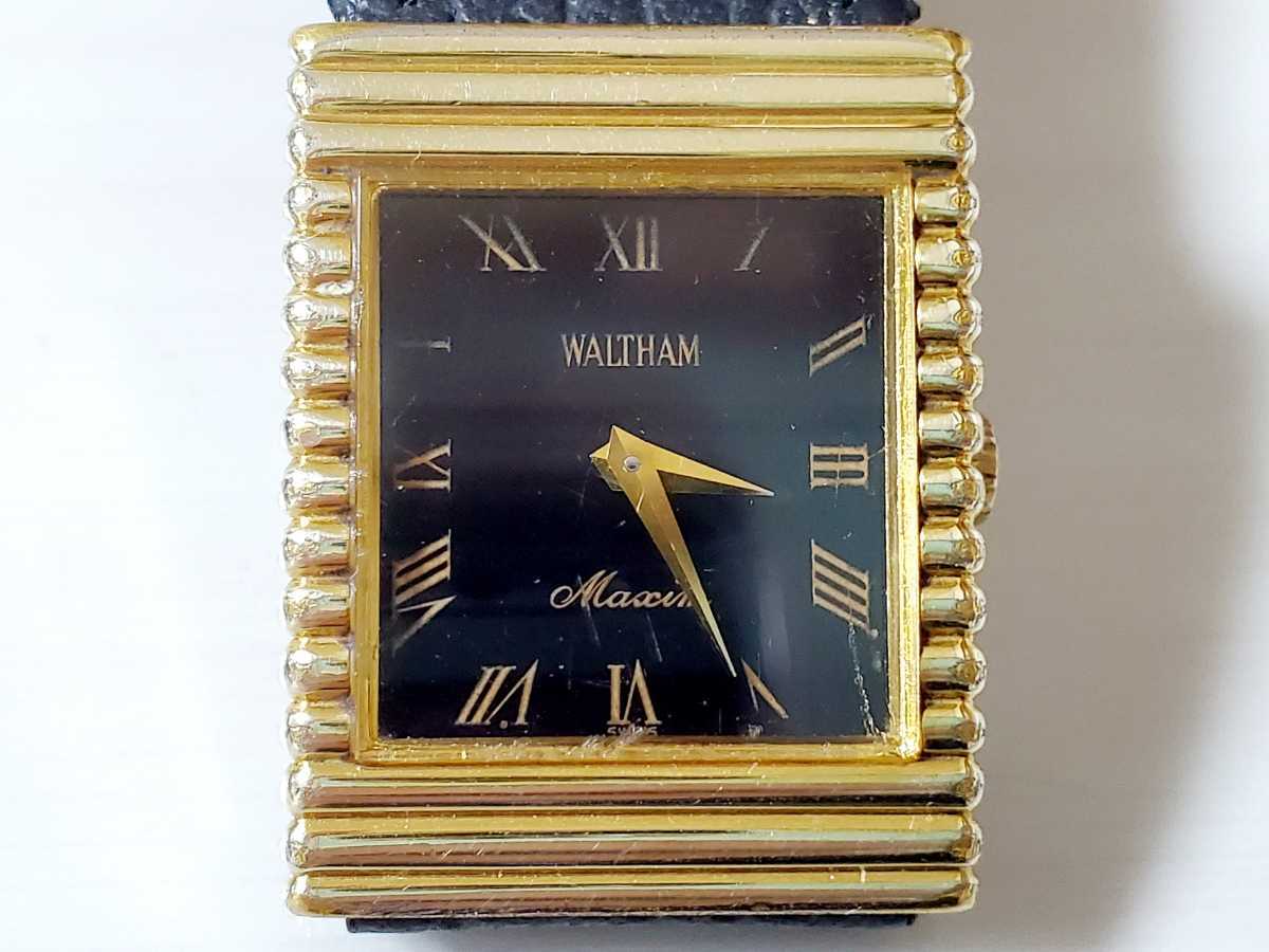 ウォルサム WALTHAM マキシム - Maxim 稼働 手巻き。たまには角型時計