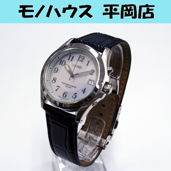 大得価，セール み SEIKO スピリット 7B22-0AZ0 電波ソーラー メンズ 3針 デイト グレー文字盤 革ベルト 3つ折れバックル 札幌市(スピリット)｜売買されたオークション情報、yahooの商品情報をアーカイブ公開 - オ スピリット
