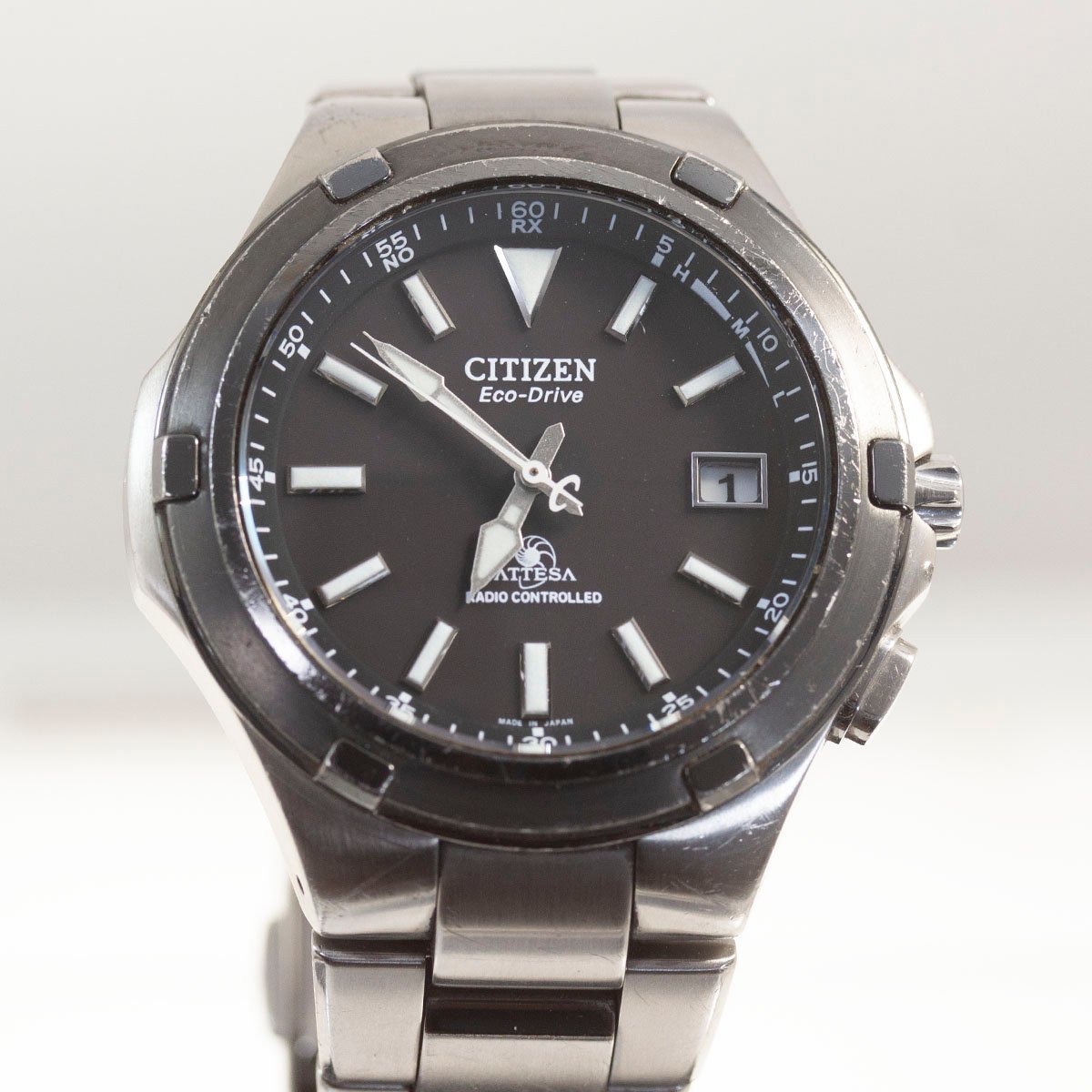シチズン H410-T006035 アテッサ - CITIZEN 電波ソーラー腕時計 巻芯 
