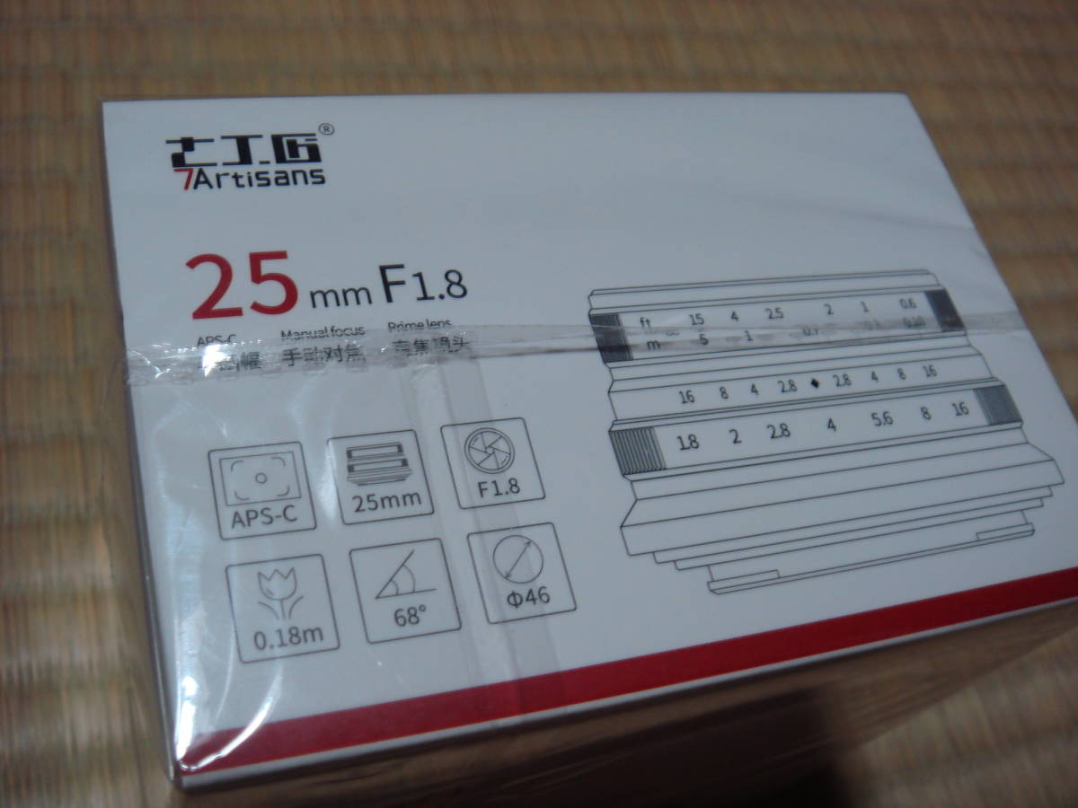 ◇未使用・未開封◇七工匠 7artisans 25FXB［フジフイルムXマウント