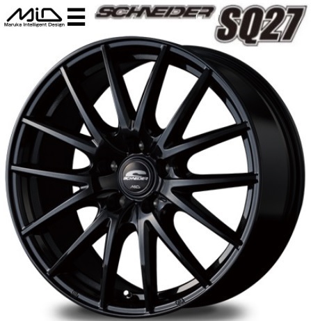 新品ホイール単品4本 マルカ シュナイダーSQ27 MB 7.0J+55 5H-114.3 17インチ ヴェゼル ヴォクシー ノア レヴォーグ ステップワゴン