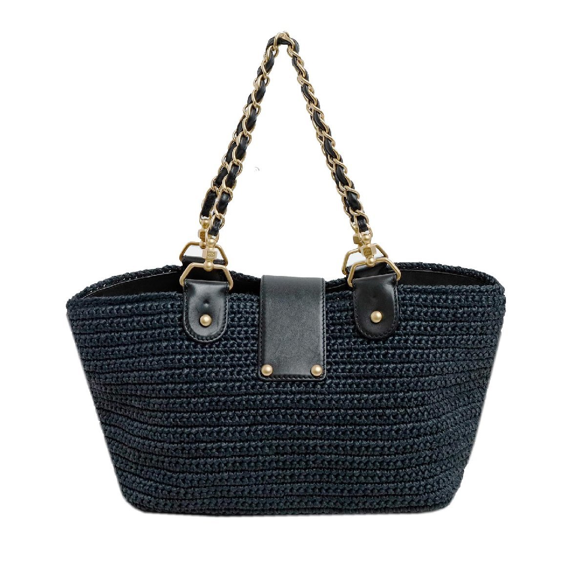 金沢店】超美品 シャネル CHANEL ストローバッグ カゴバック ラフィア 