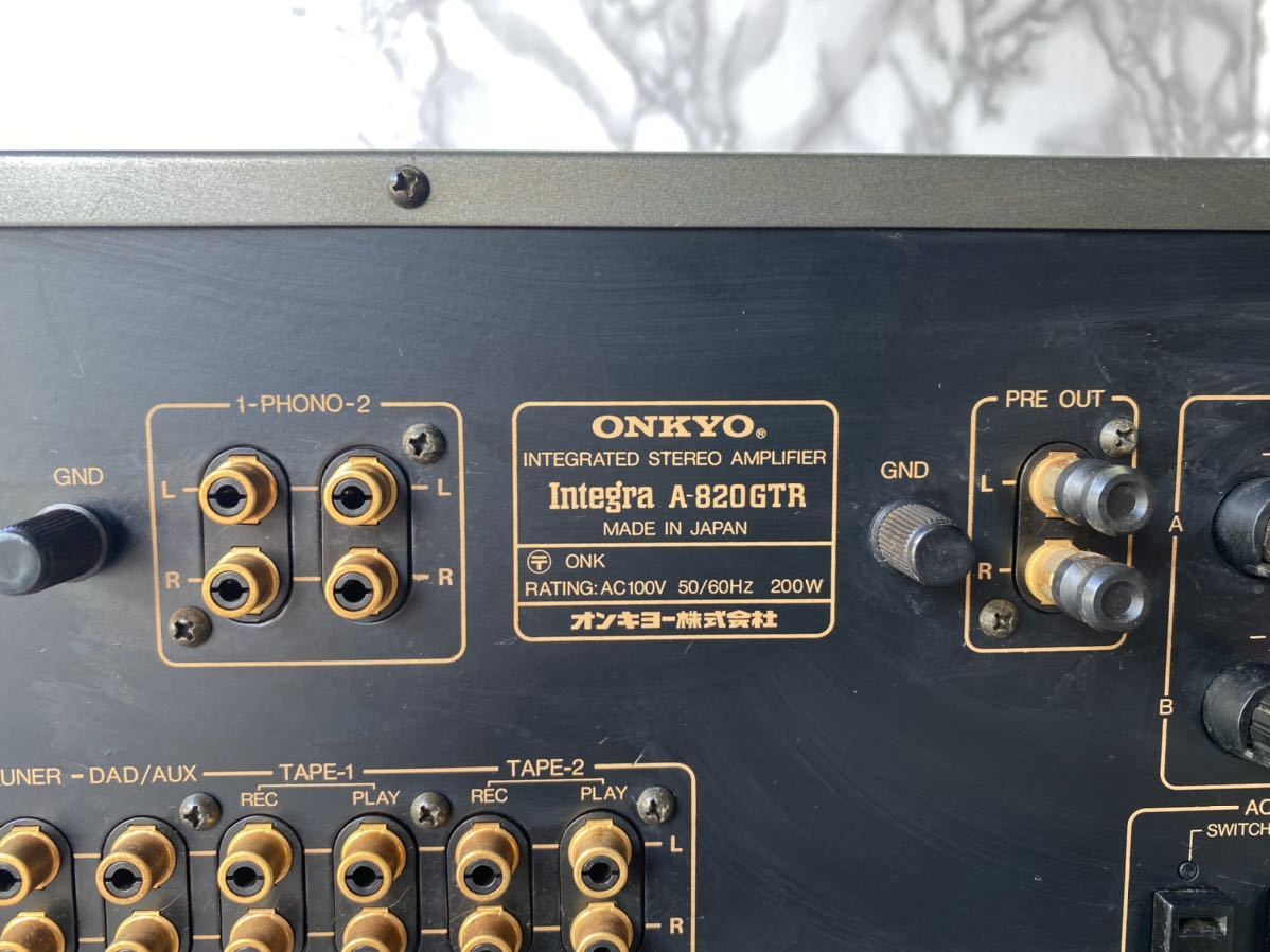 ONKYO Integra A-820GT プリメインアンプ 通電確認済 【公式通販】