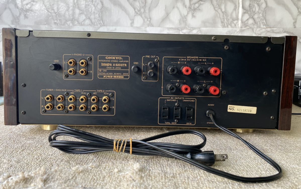 ONKYO Integra A-820GT プリメインアンプ 通電確認済 【公式通販】