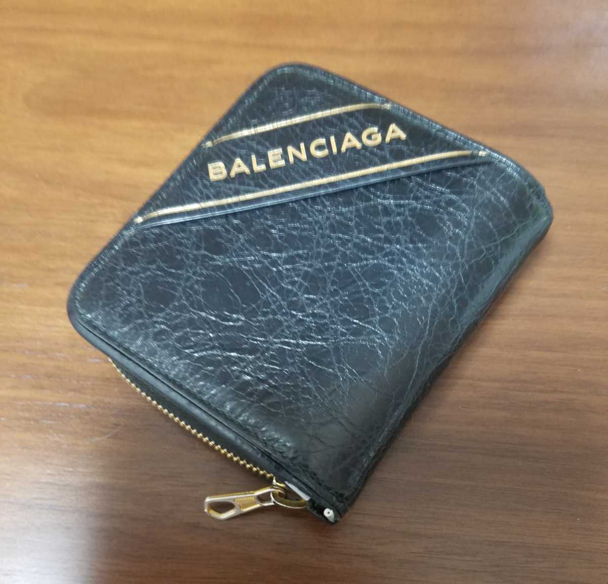 お買い得，本物保証 1円 バレンシアガ BALENCIAGA 二つ折り財布 メンズ レディース ブラック 466877 ブランケット コンパクト/ミニ ラウンドファスナー(二つ折り財布（小銭入れあり）)｜売買されたオークション情報 二つ折り財布（小銭入れあり）