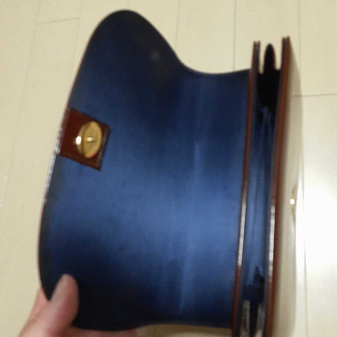 昭和レトロエナメルクラッチバッグセカンドバッグ茶色ブラウンused