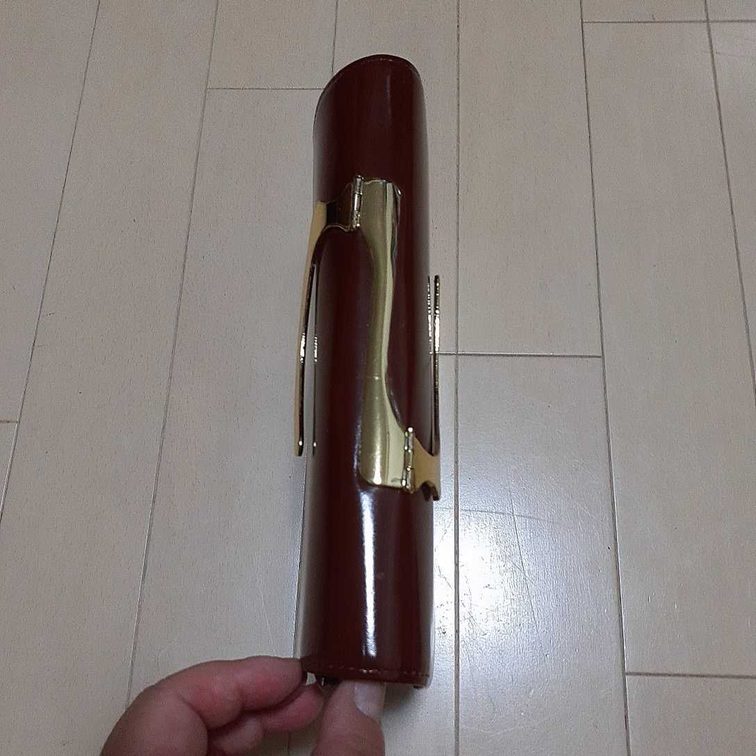 昭和レトロエナメルクラッチバッグセカンドバッグ茶色ブラウンused