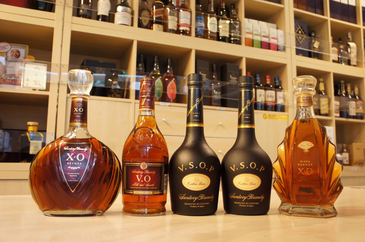 ブランデー各種(ニッカ ブランデーXO，サントリーXOデラックス，VSOP