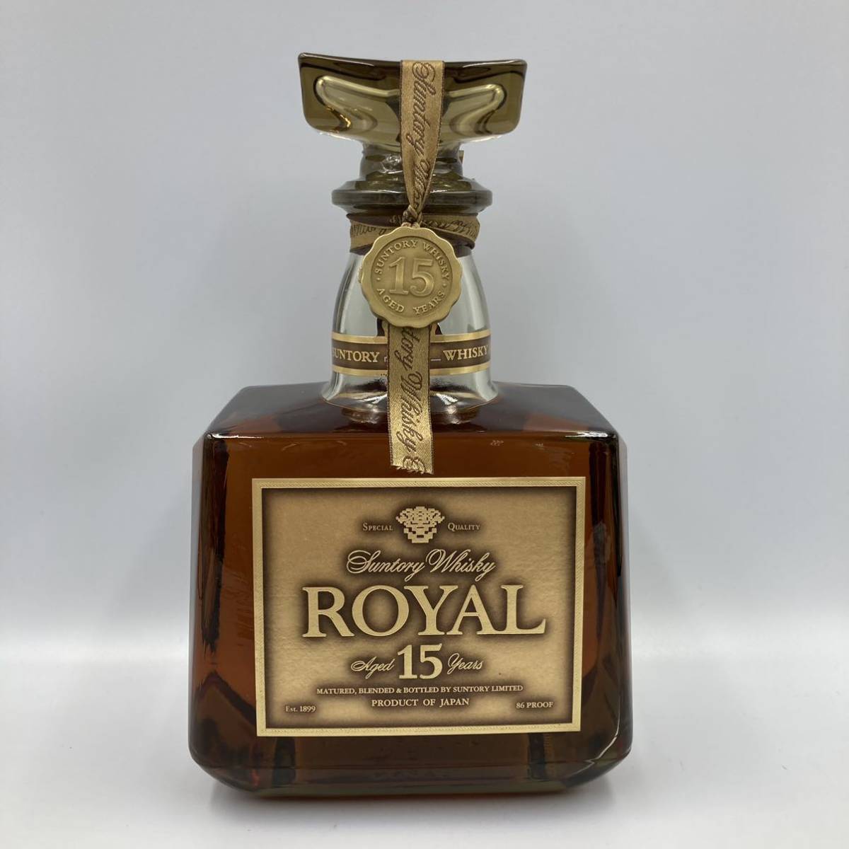 サントリー　15年 MZ-01744 ☆未開栓 サントリーウイスキーローヤル 15年 ゴールドラベル