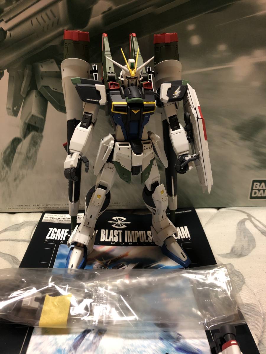 mg ブラストインパルスガンダム 塗装完成品 mgブラストインパルス