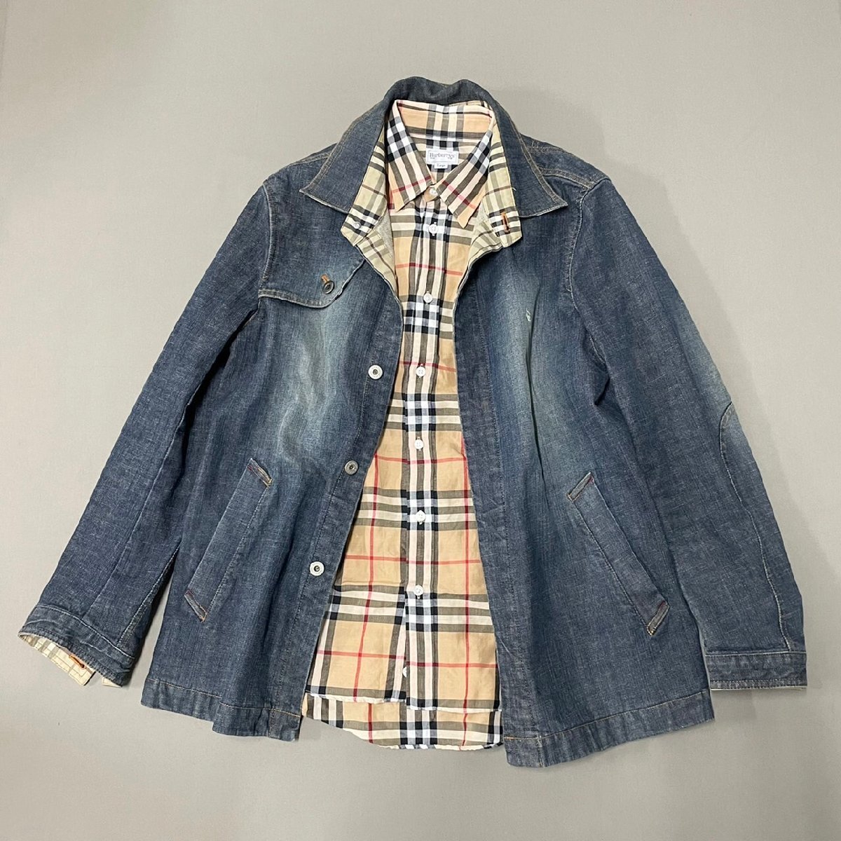 ○ バーバリーブラックレーベル BURBERRY BLACK LABEL ストレッチ 