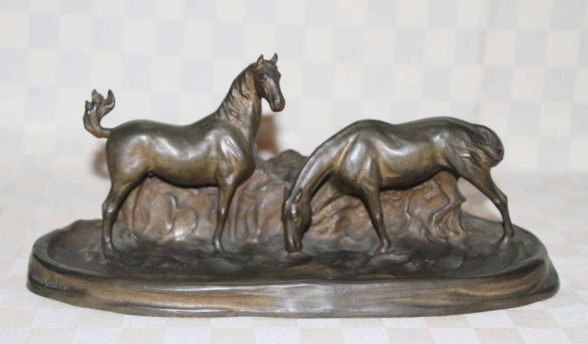 ブロンズの馬2頭 Www Inproel Cl