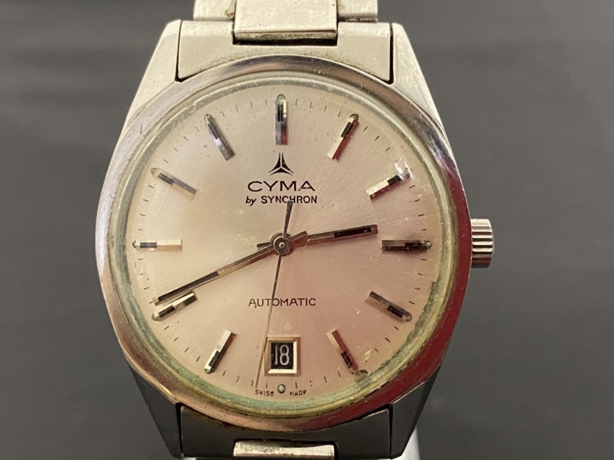 A1 CYMA シーマ by SYNCHRON サイクロン AUTOMATIC 自動巻 デイト 