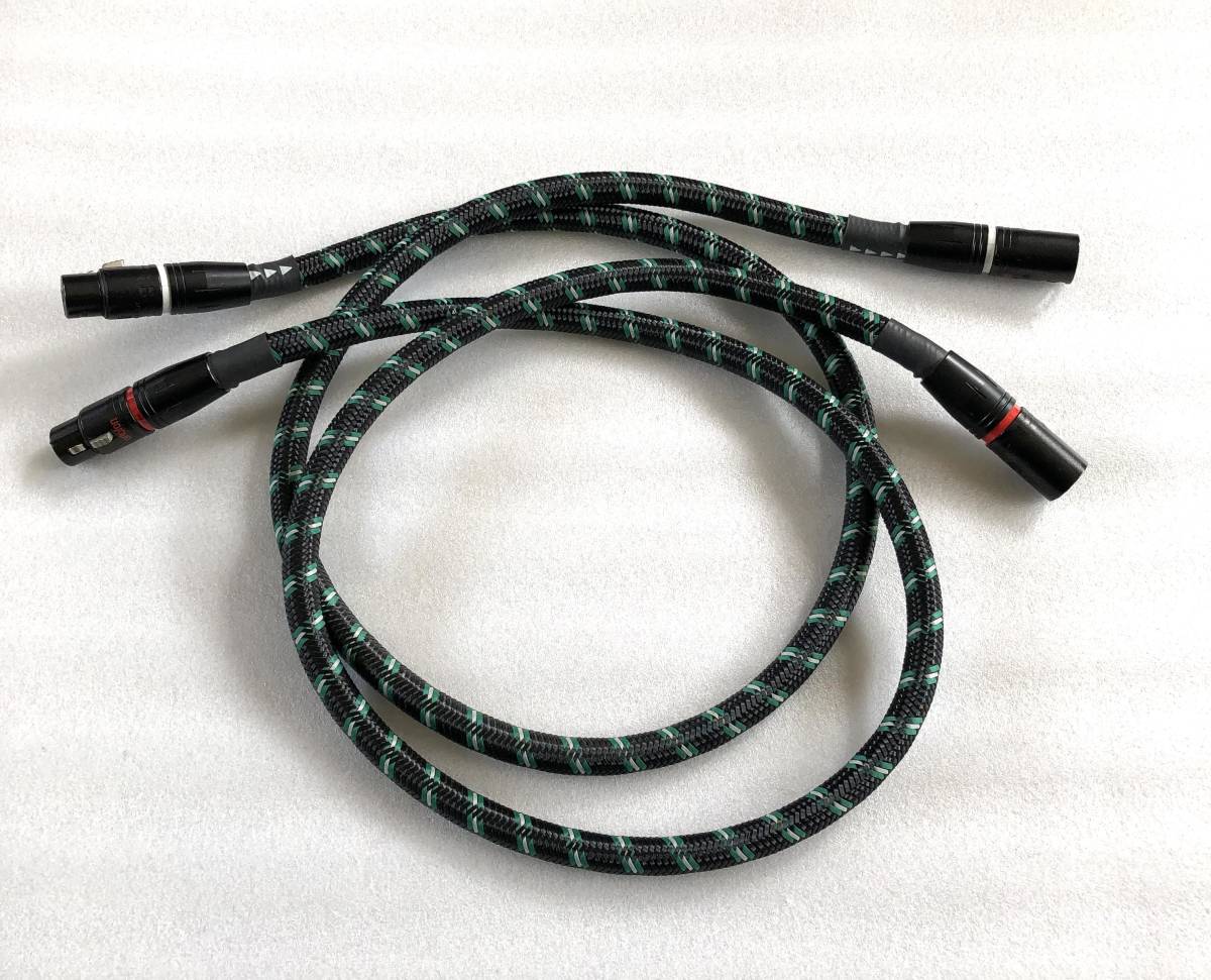 ゲンさんのRCAケーブル/ Black/1.0m/ 1ペア ◇試聴・返品OK◇ RCA