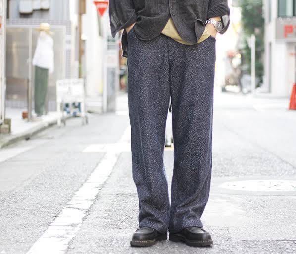 美品】オーラリー シルクデニムパンツ/auraleeヤエカcomoli AURALEE 