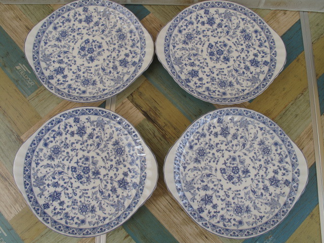 MINTO ミントン SHALIMAR 24X27 4枚、FIN BONE CHINA MADE IN INGLAND