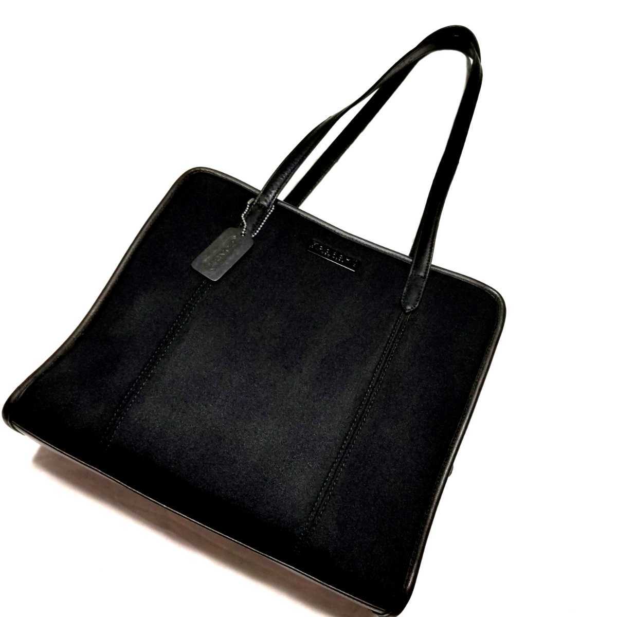 コーチ トート トートバッグ COACH ブラック レザー | レディース 