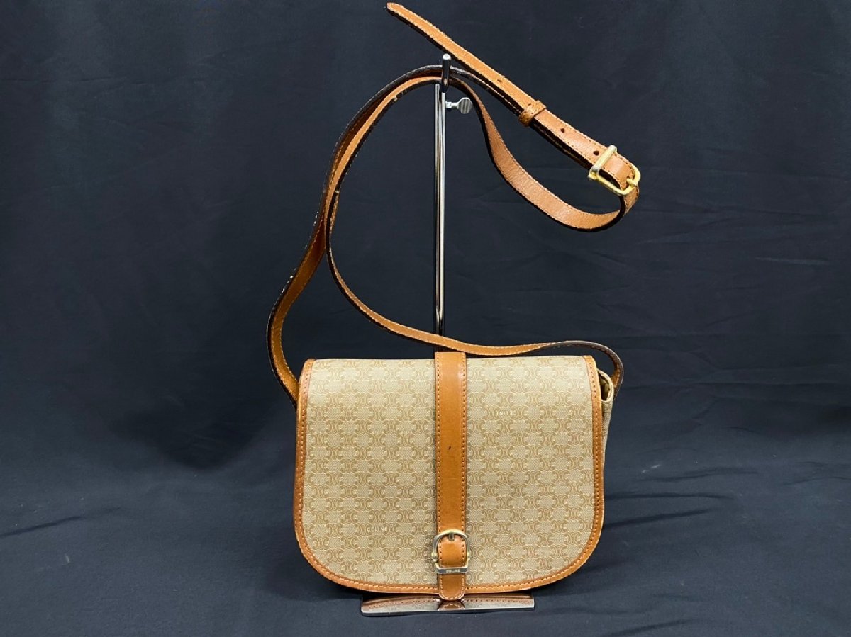 お買い得，得価 CELINE セリーヌ M06 マカダム ミニショルダーバッグ ポシェット ベージュ系 レディース オールド ヴィンテージ(ショルダーバッグ)｜売買されたオークション情報、yahooの商品情報をアーカイブ かばん、バッグ