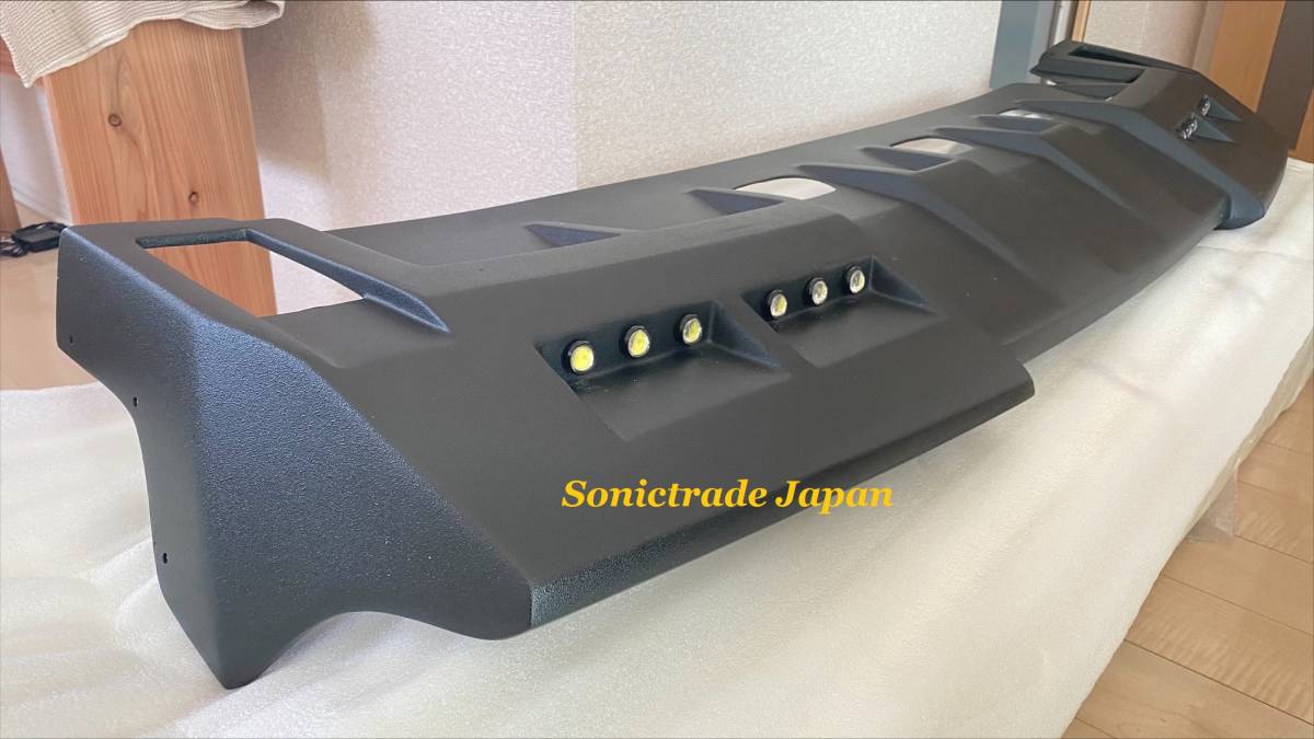 国内発送】Hummer ハマーH2用ルーフ スポイラー バイザーウィング DRL