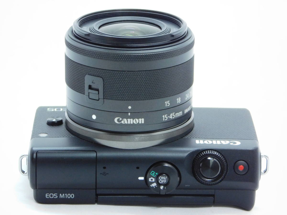96661 □極上品□ Canon EOS M100 EF-M 15-45 IS STM レンズキット