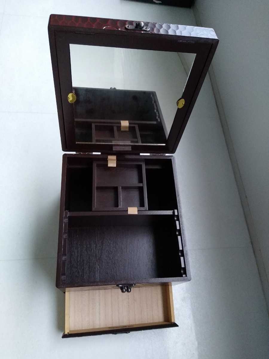鎌倉彫 メイクボックス 鎌倉彫メイクボックスの通販 レトロ 鏡台 化粧