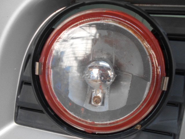 中古 バモス HM1 フロントバンパー フォグランプ付き シルバー ホンダ 