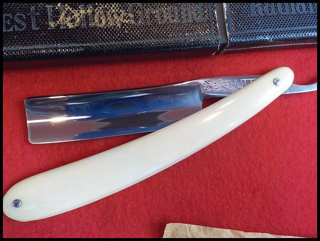 美 Tanifuji 谷藤 西洋剃刀 貴重種 1960s 日本製 TOKYO 床屋 理容 理髪 かみそり BARBER 昭和レトロ 砥石 髭剃り JAPANESE STRAIGHT RAZOR