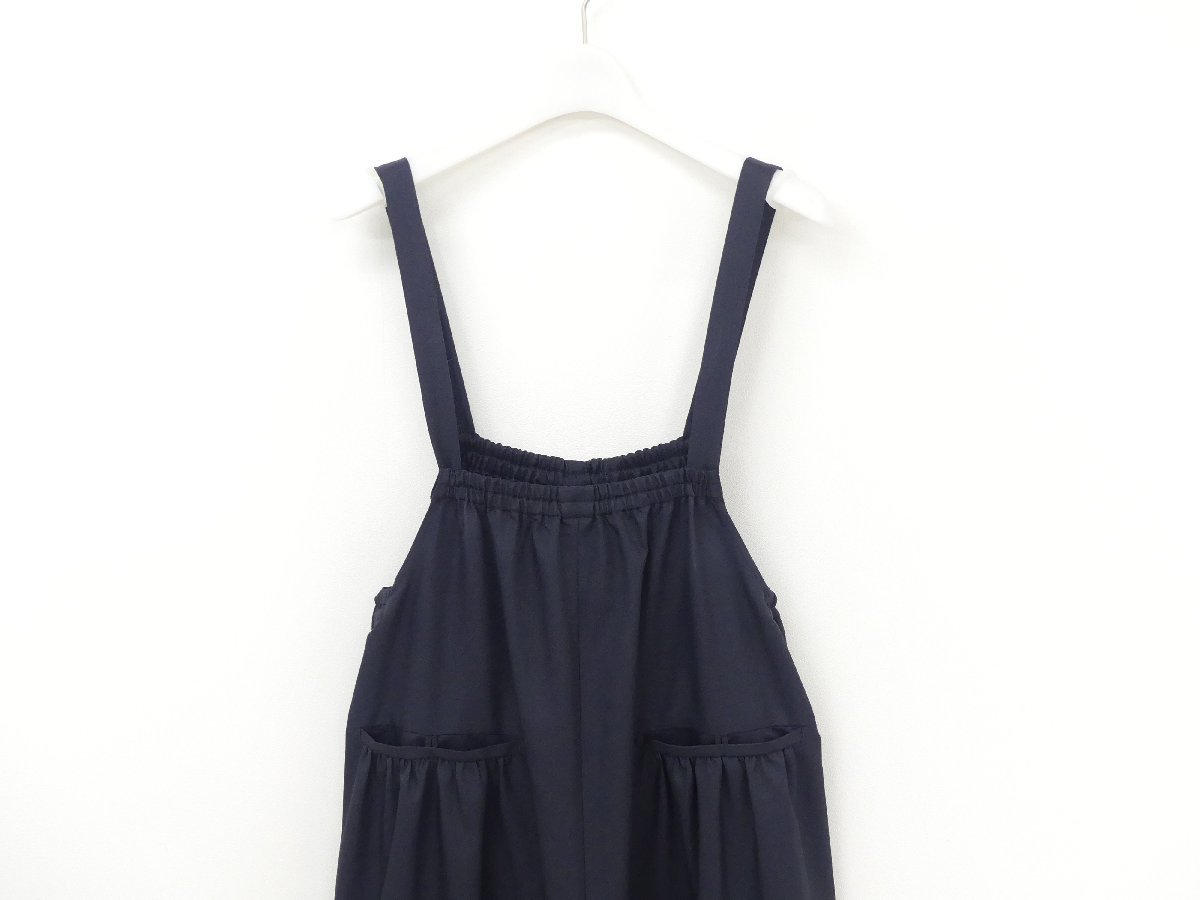 新作 Drawer サロペット 34 ネイビー ウールBLEND 6514-299-1238 