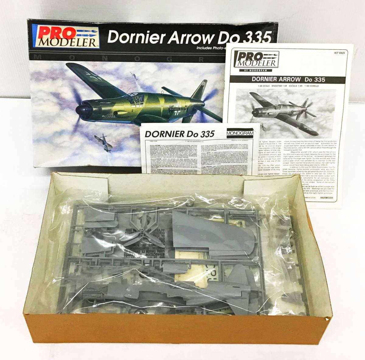 大人気，送料無料 未組立 プロモデラー 1/48 ドルニエアロー Do335 No.5925 モノグラム プラモデル ドイツ 軍用機 飛行機 航空機 Dornier Arrow PRO MODELER(ドイツ)｜売買されたオークション情報、yahooの商品情報をアーカ ドイツ