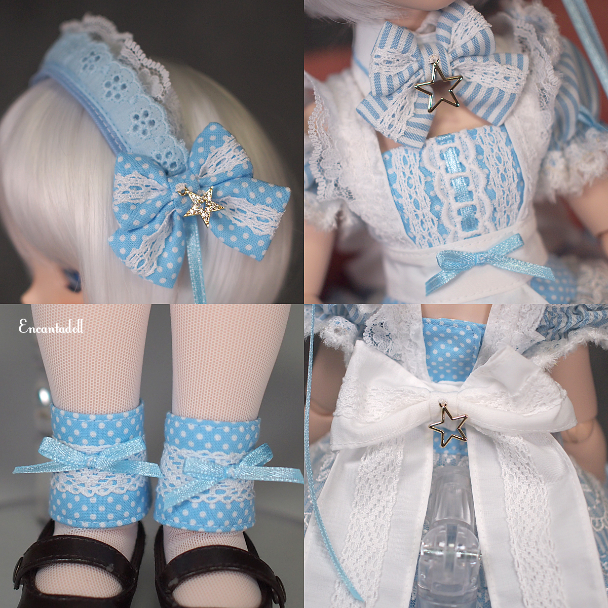 MDD 水色 公式通販 | 1&frasl;4 中華風メイド メイド ドール服 S胸 夏の予感 お洋服セット メイド服 衣装 ブラック もちあしサイズ用 トコトワスカイ